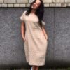 BOML Cappuccino And Dots Linen Dress