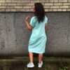 mint linen dress