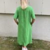 Green long dress