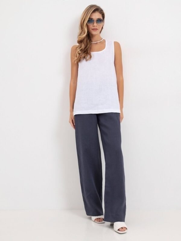 Wide linen pants with an elastic band, Sprint