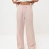 Wide linen pants with an elastic band, Pinkler