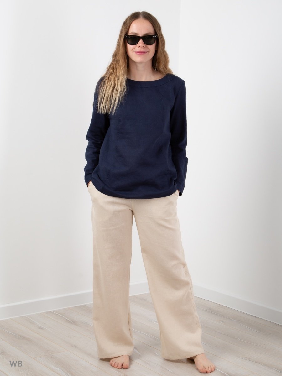 Cappuccino Luna Linen Pants